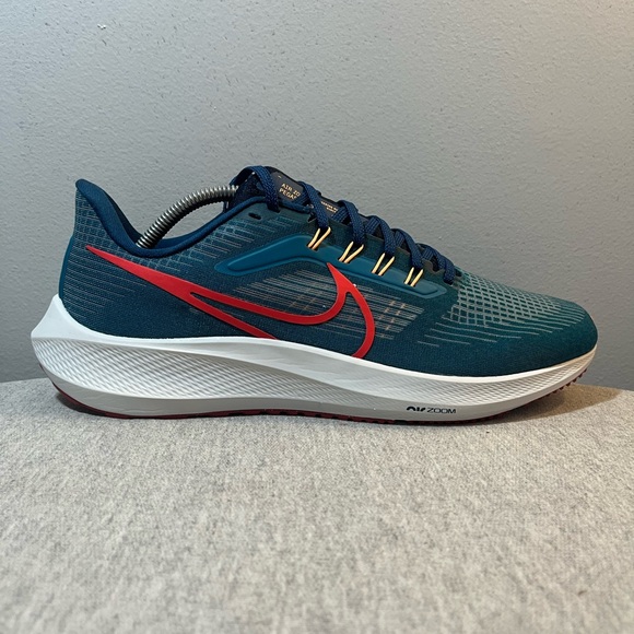 Nike Air Zoom Pegasus 39 Spruce Crimson Running Men's Shoe Size 12 DH4071-302